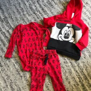 Disney Mickey Mouse Outfit Bundle Sweater Pants